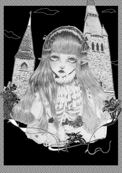 Mourning Rose dithered